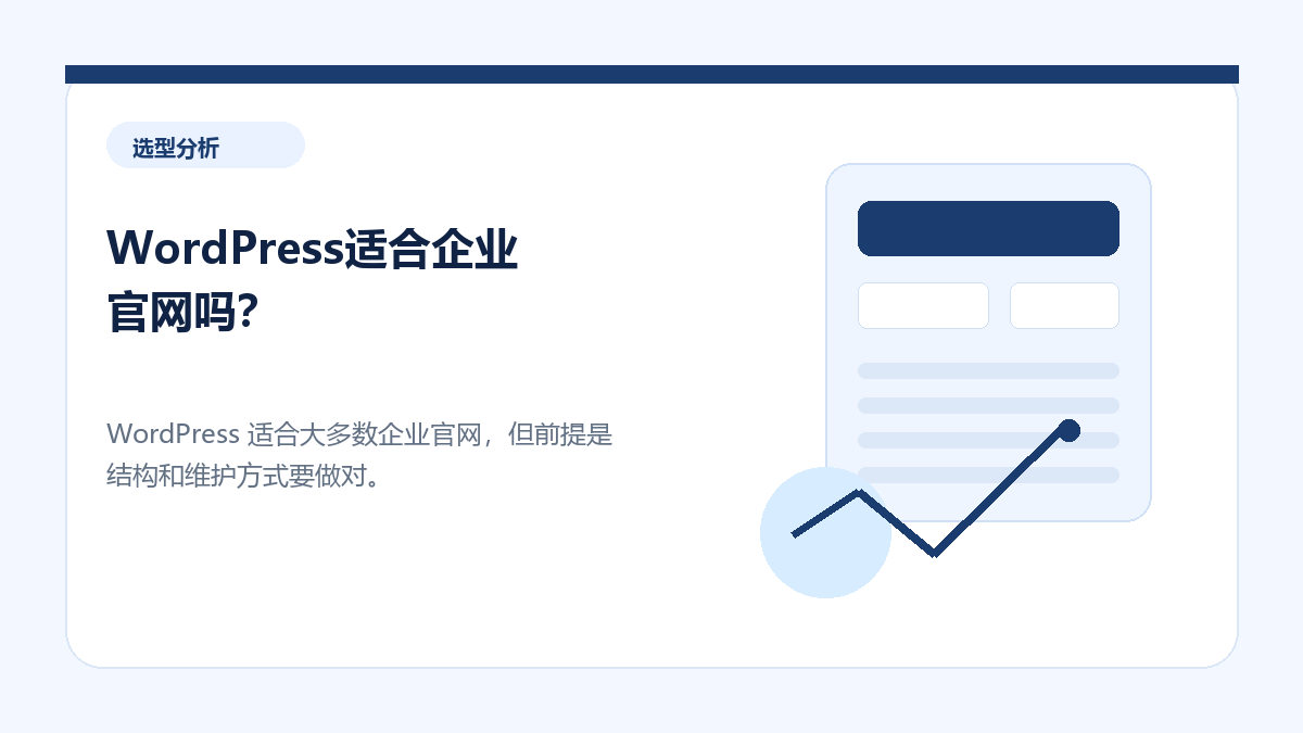 WordPress适合企业官网吗？ - 金福来科技 WordPress 建站服务配图